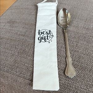 Novelty “I licked it so it’s mine” spoon with gift pouch